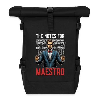 Directeur musical Les notes pour le maestro mélomane - Sac à dos roll top - noir - Devant