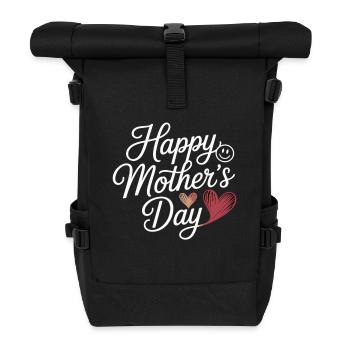 Mother's Day with love - Roll Top Backpack - black - Front