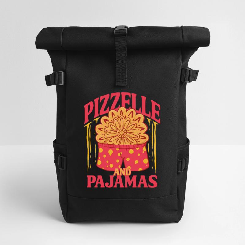 Biscuit gaufré Pizzelle et pyjama Sac à dos roll top