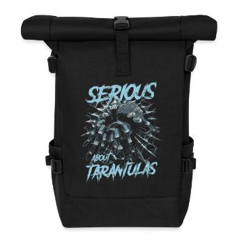 Serious About Tarantulas Pet Spider Owner - Roll Top Backpack - black - Front