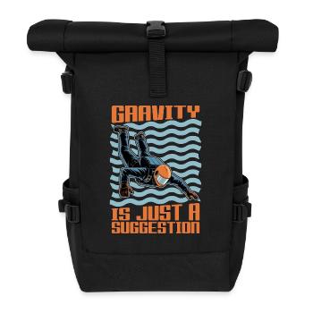Skydiving Gravity Is Just A Suggestion Parachuting - Rolltop Rucksack - Schwarz - Vorne