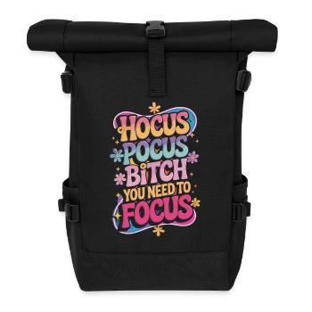 Hokus Pokus – Fokus! - Rolltop Rucksack - Schwarz - Vorne