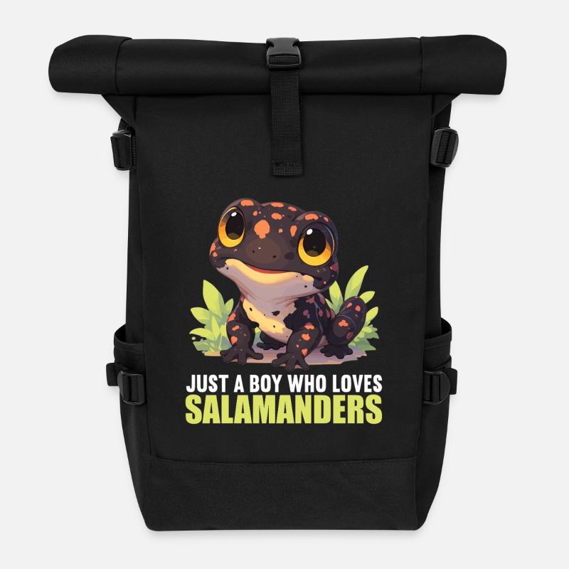 Salamandres Salamandres - Sac à dos roll top - noir