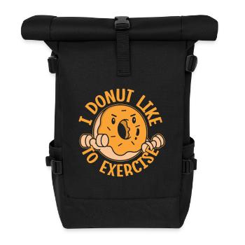 Fanatiques de fitness, je n’aime pas l’exercice - Sac à dos roll top - noir - Devant