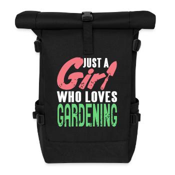 Proud Plant Lady Who Loves Gardening - Roll Top Backpack - black - Front