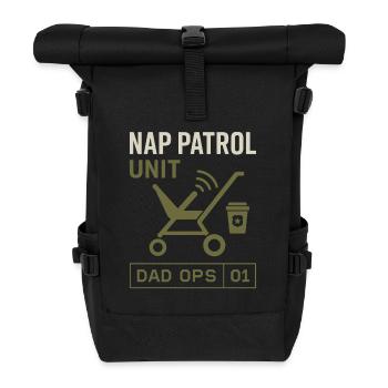 Nursery Dad Fatherhood Pride - Roll Top Backpack - black - Front