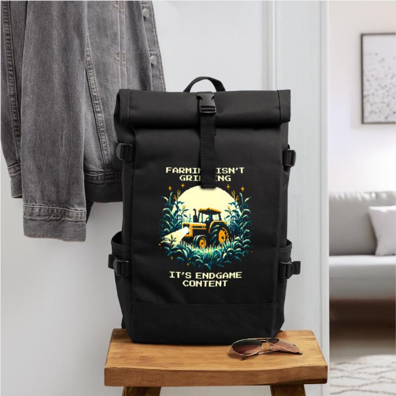 Farming = Endgame | No tutorial mode Roll Top Backpack