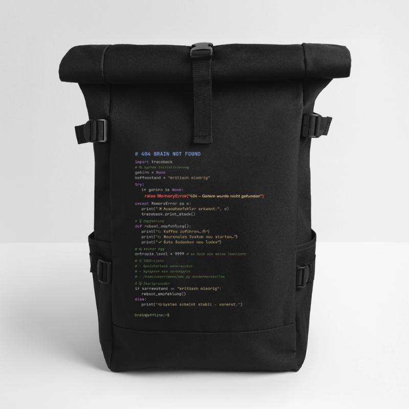 404 Cerveau introuvable Code Python Sac à dos roll top