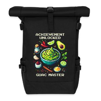 Guac Master Unlocked | Avocado Skill Achievement - Rolltop Rucksack - Schwarz - Vorne