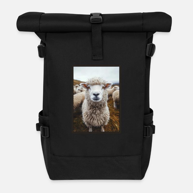 Mouton Mouton - Sac à dos roll top - noir
