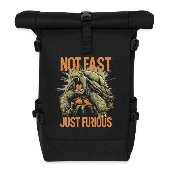 Pas rapide, juste une chemise furieuse - Sac à dos roll top - noir - Devant