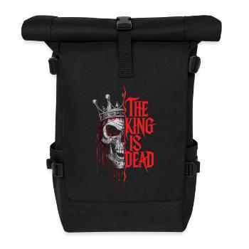 The King Is Dead Skull - Roll Top Backpack - black - Front