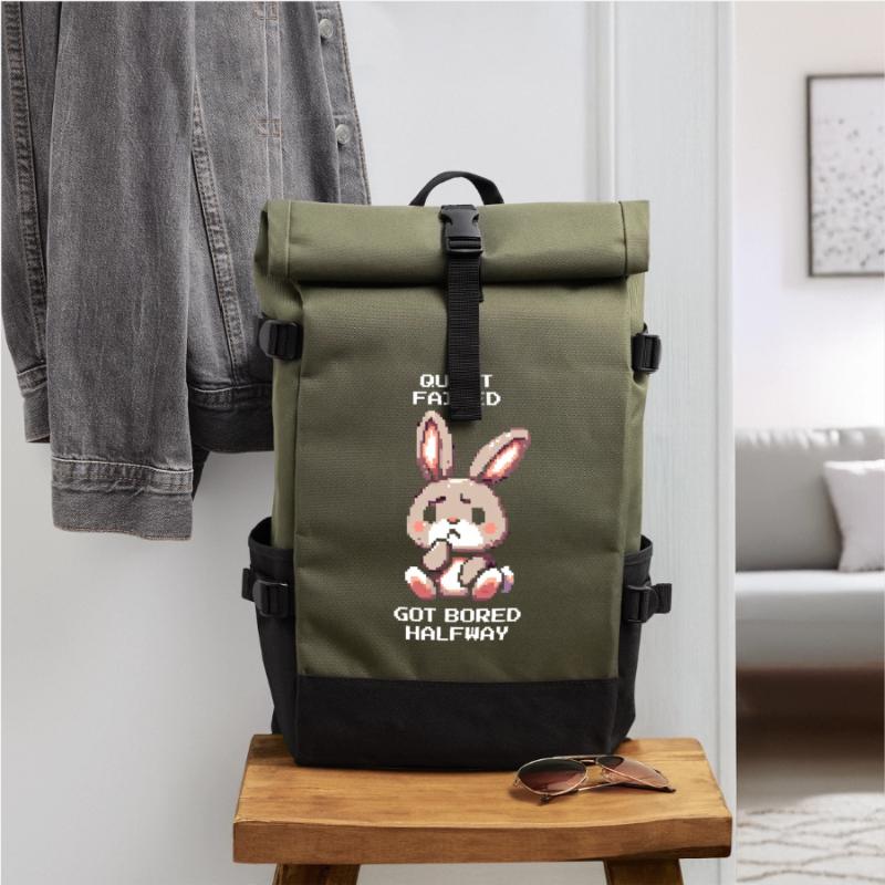 Task aborted | ADHD Boredom Debuff Roll Top Backpack
