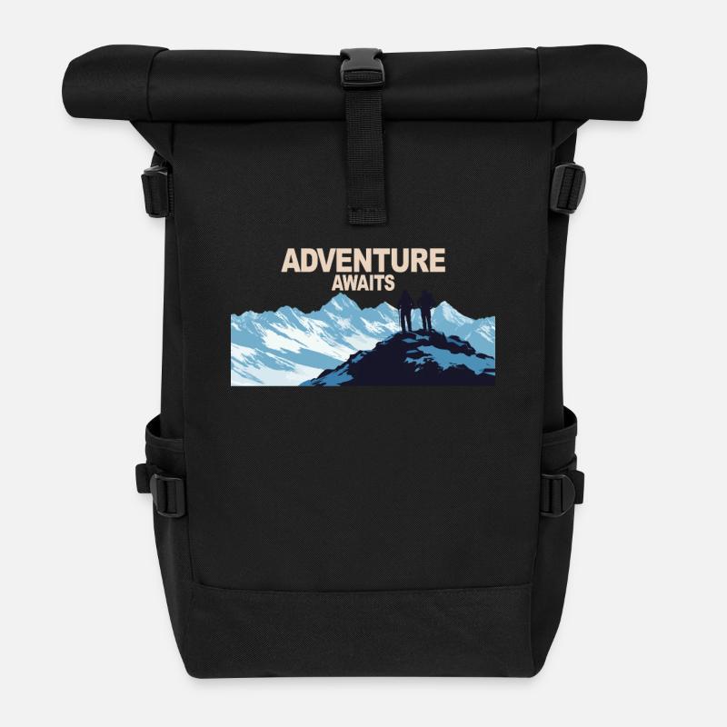 Wanderung über die Gipfel Wander Beyond the Peaks - Rolltop Rucksack - Schwarz
