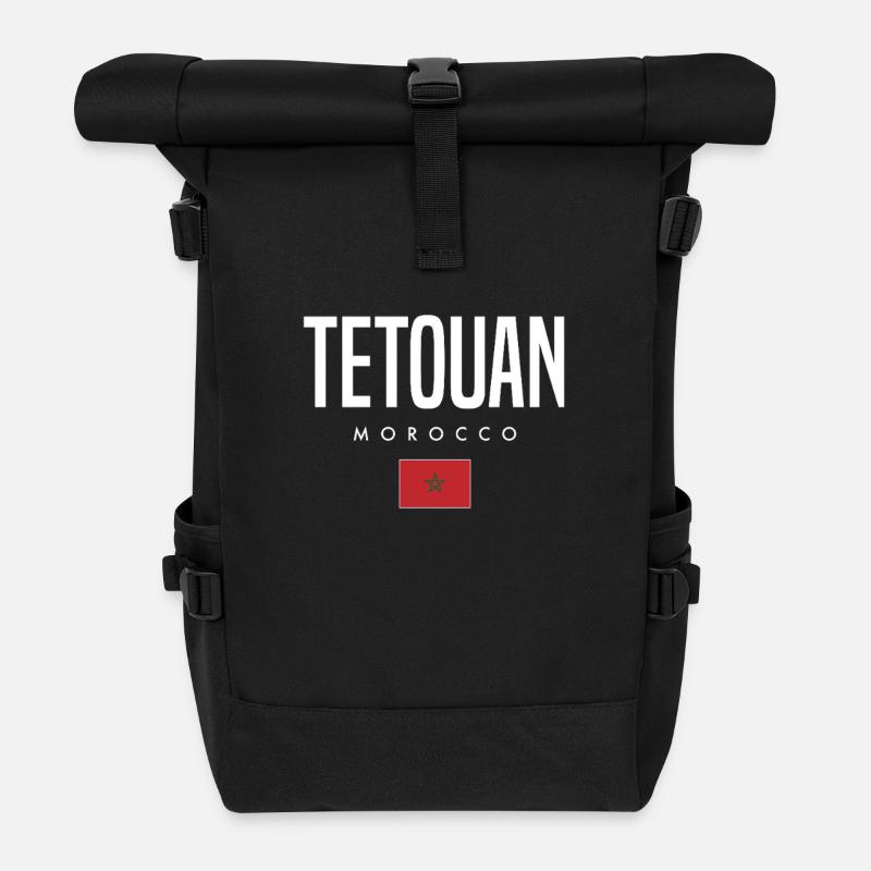 Tétouan, Maroc - Sac à dos roll top - noir