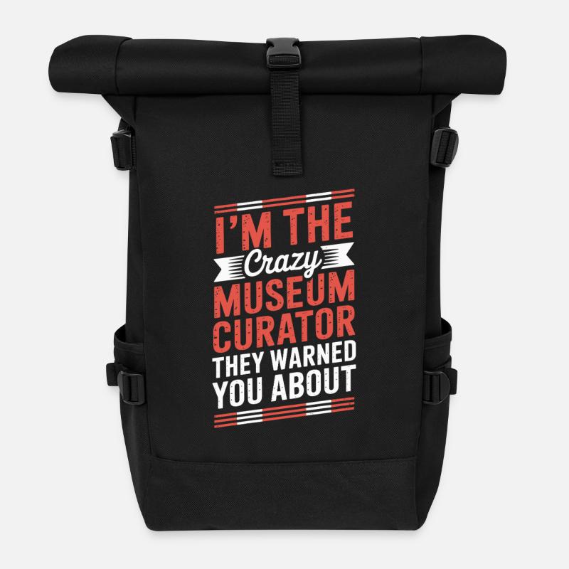 Museum - Rolltop Rucksack - Schwarz