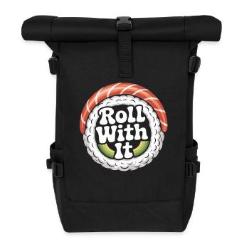 Roll With It Sushi - Roll Top Backpack - black - Front