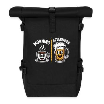 Chemise Routine Café & Bière - Sac à dos roll top - noir - Devant