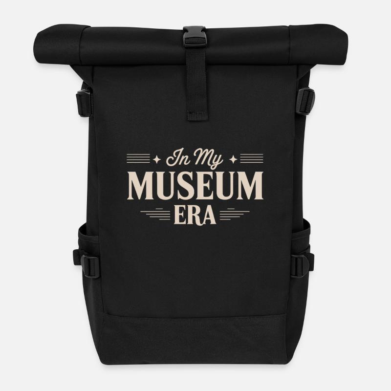 Museum - Rolltop Rucksack - Schwarz