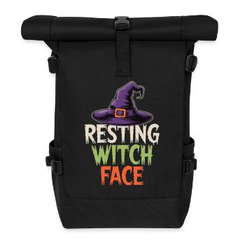 Halloween Humor – Witch with Style - Roll Top Backpack - black - Front