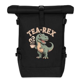 Tea-Rex – The Tea Dino - Roll Top Backpack - black - Front