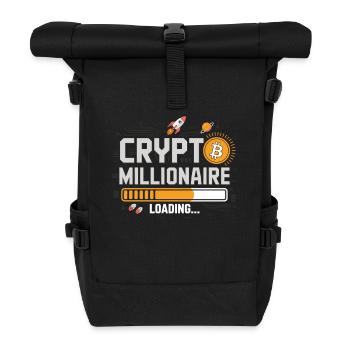 Crypto Loading – Become a Millionaire - Roll Top Backpack - black - Front