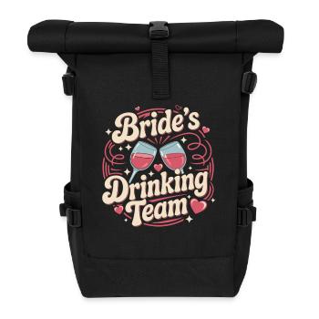 Bride’s Drinking Team T-shirt Bachelor Femme - Sac à dos roll top - noir - Devant