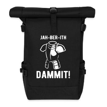 Enigma - screwed up - dammit - für Gamer - Rolltop Rucksack - Schwarz - Vorne
