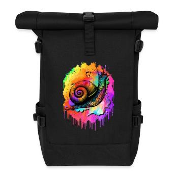 Snail - Roll Top Backpack - black - Front