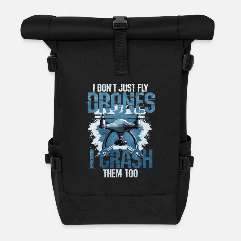 Drone - Sac à dos roll top - noir