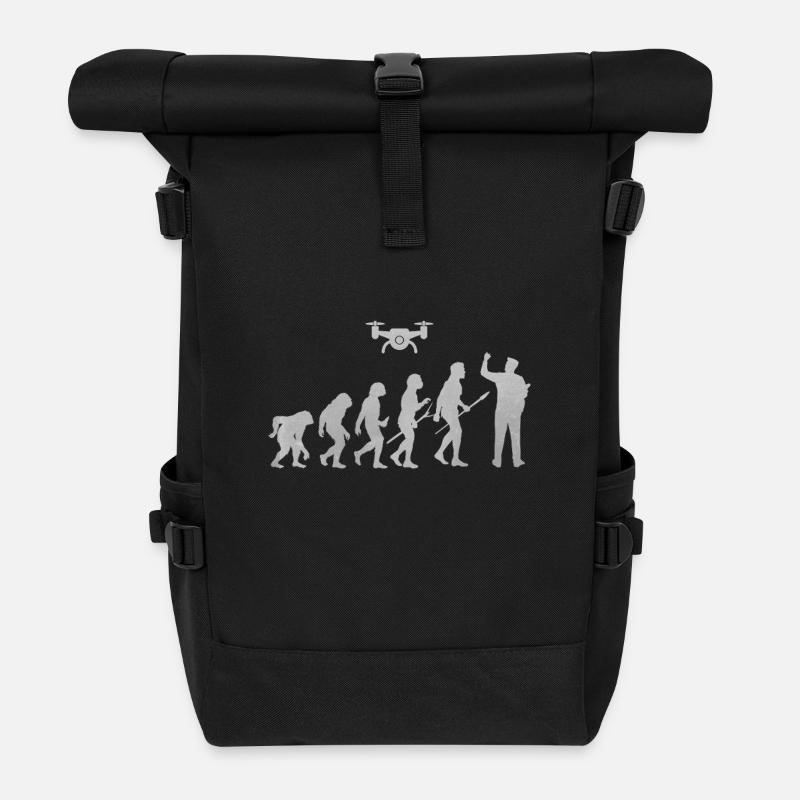 Drone - Sac à dos roll top - noir