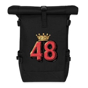 48 Number Crown - Roll Top Backpack - black - Front