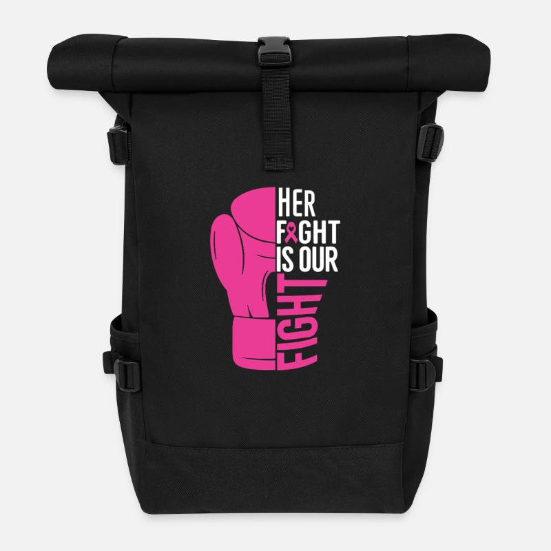 Ihr Kampf ist unser Kampf - Rolltop Rucksack - Schwarz