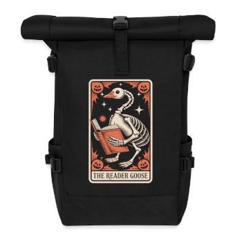 The Reader Goose T-Shirt - Rolltop Rucksack - Schwarz - Vorne