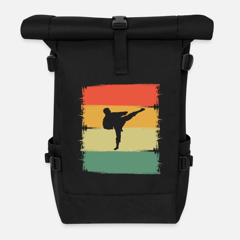 Karate - Rolltop Rucksack - Schwarz