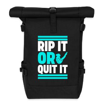 Diving diving board - Roll Top Backpack - black - Front