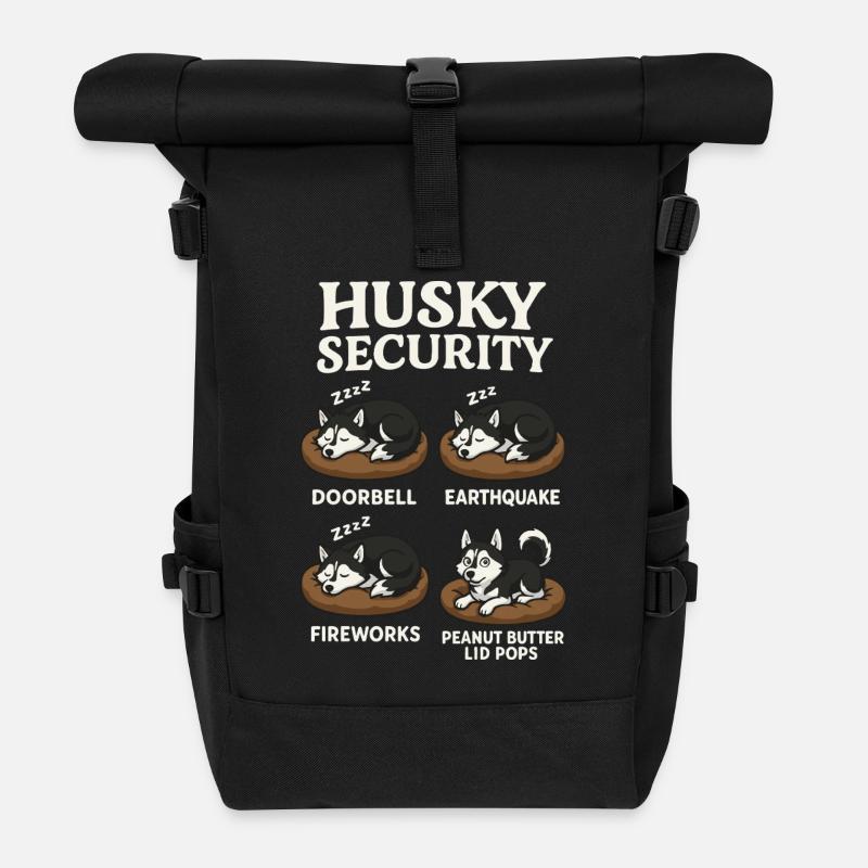 Husky - Rolltop Rucksack - Schwarz