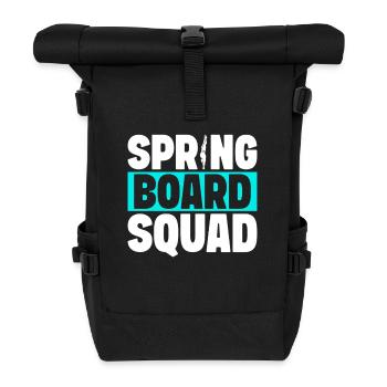 Diving diving board - Roll Top Backpack - black - Front
