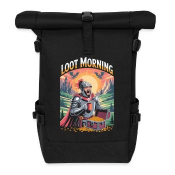 Fantasy Morning Coffee T-Shirt - Sac à dos roll top - noir - Devant