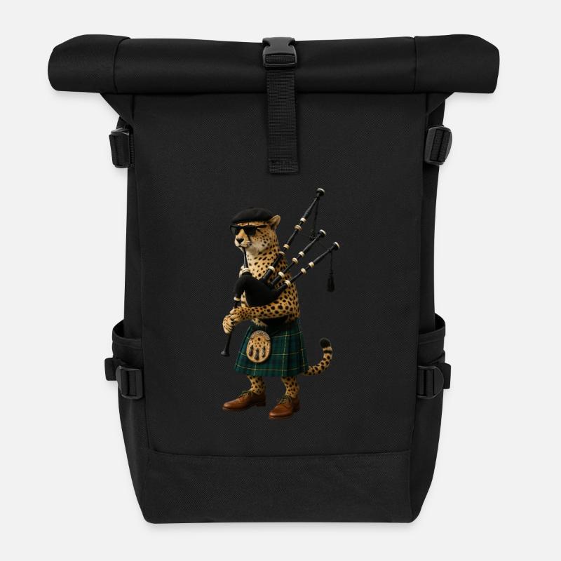 Gepard Dudelsack - Rolltop Rucksack - Schwarz