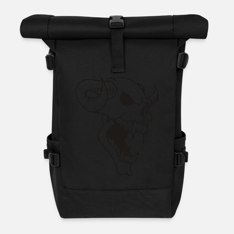 Demon - Rolltop Rucksack - Schwarz