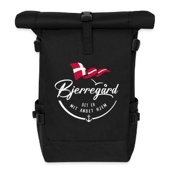 BJERREGARD - Ma deuxième maison - w - Sac à dos roll top - noir - Devant