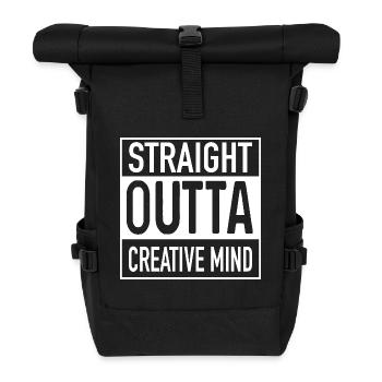 L’ créatif - Sac à dos roll top - noir - Devant