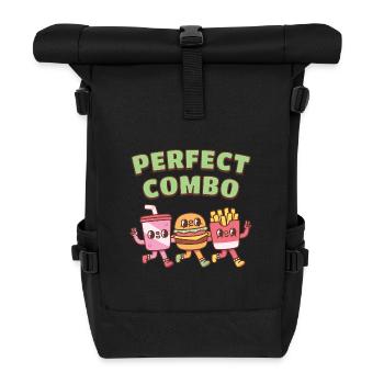 Süßer Soda Burger Und Pommes Perfekte Combo Freunde - Rolltop Rucksack - Schwarz - Vorne