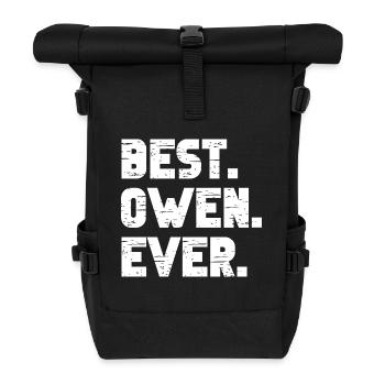 Best Owen Ever Retro Gift Saying Birthday - Roll Top Backpack - black - Front