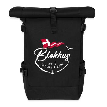 BLOKHUS - Ma deuxième maison - w - Sac à dos roll top - noir - Devant