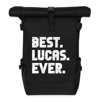 Best Lucas Ever Retro Gift Saying Birthday - Roll Top Backpack - black - Front