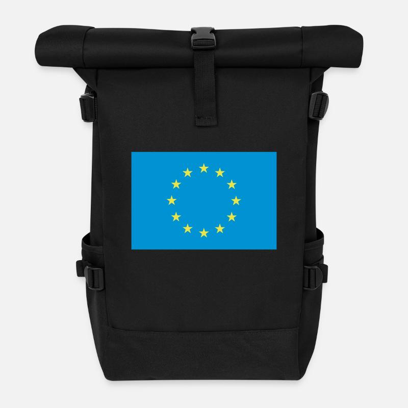 EU / European Union - Roll Top Backpack - black