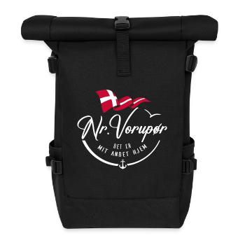 NR VORUPOR - My second home - w - Roll Top Backpack - black - Front