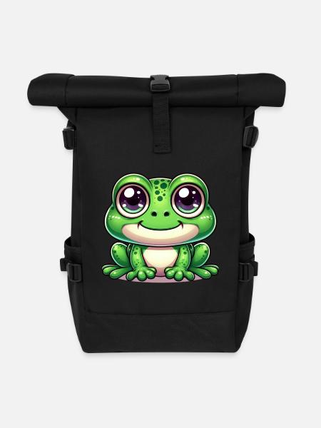 Kröte Karneval Frosch Froschkostüm Fasching Kostüm - Rolltop Rucksack - Schwarz